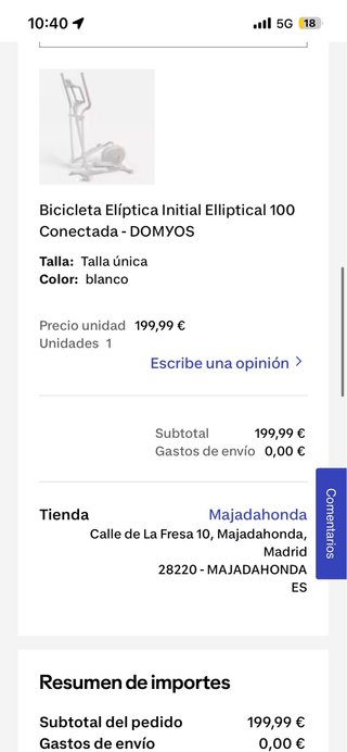 Bicicleta Elíptica DOMYOS Conectad