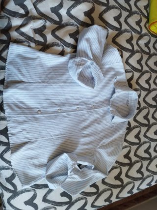Camisa Boteli  vintage Rayas Finas Talla XL
