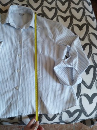 Camisa Boteli  vintage Rayas Finas Talla XL