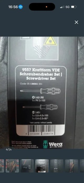 Wera 9557 VDE Destornilladores (3 uds)