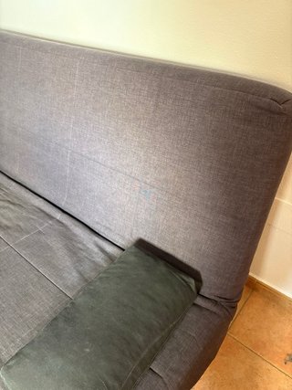 Sofá Cama Gris y Negro