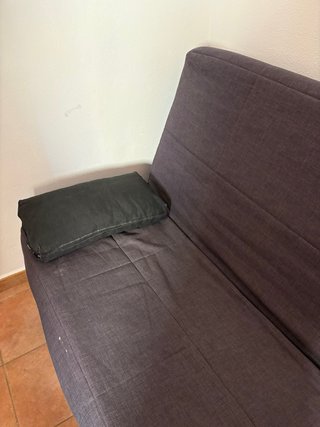 Sofá Cama Gris y Negro