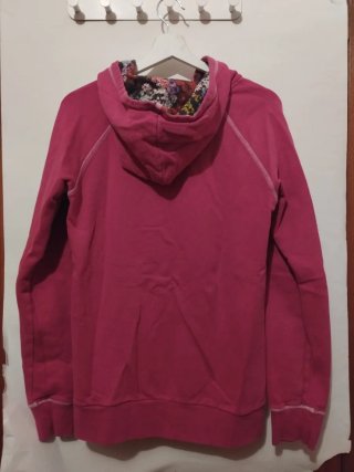 Sudadera Billabong rosa fucsia con logo floral