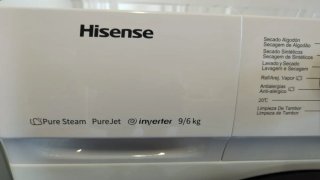 Lavadora Hisense Pure Steam 9/6kg