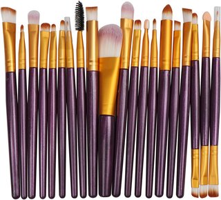 Brochas maquillaje Pack 20uds bolsa plástico Modelo PNAAH Nuevo Juego de Brochas de Maquillaje 20 PCS Maquillaje Pinceles Conjunto Ojo Sombra Fundación Polvo