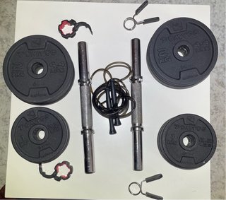 Mancuernas 20kg Domyos + Comba PRECIO NEGOCIABLE