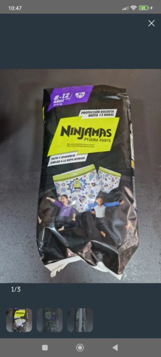 Pañales Ninjamas Pyjama Pants 8-12 años