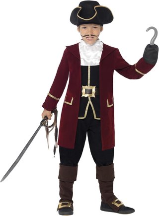 Smiffys Disfraz Traje Capitan Pirata B00SBYUF Nuevo (talla 4-6 años)