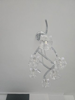 Lámpara de techo moderna cristal y metal
