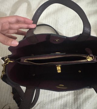 Bolso Coach Burdeos Piel