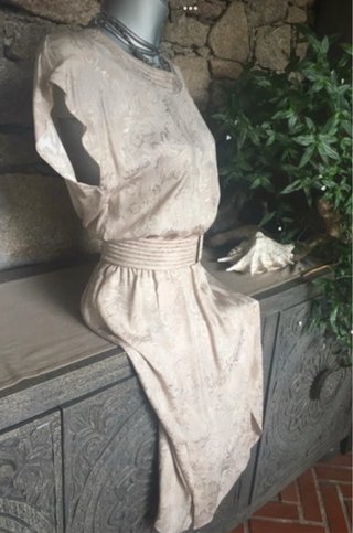 Abito e Blazer Seta Vintage Boho Tg. L