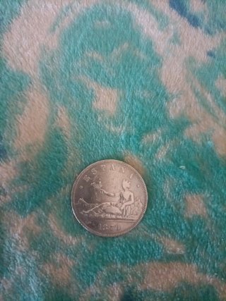 Moneda 5 Pesetas Plata 1870