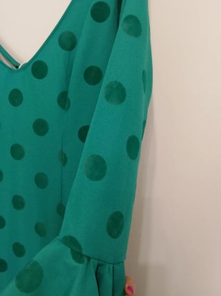 Vestido Flamenca/Sevillana Verde Azulado