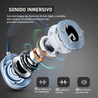 Auriculares Inalámbricos Bluetooth P9 con Cancelación de Ruido - Rojo