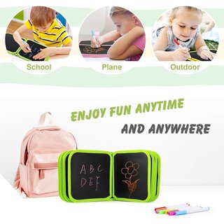 Tabla de Dibujo Portátil para Niños, Mesa Vie Coche Niños, Tablero de Dibujo de Graffiti, Reutilizable Pizarra Infantil con12 bolígrafos, Dinosaurio, Nuevo, ENVIO 24H