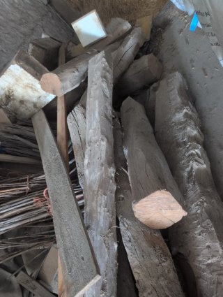 Vigas antiguas de madera