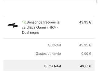 Garmin HRM-DUAL pulsometro