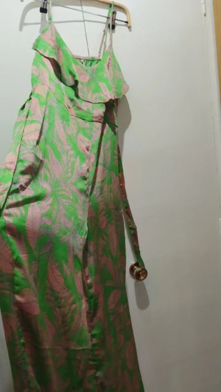 Mono Only verde y rosa estampado floral