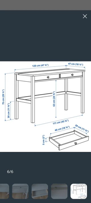 Escritorio Blanco Hemnes Ikea