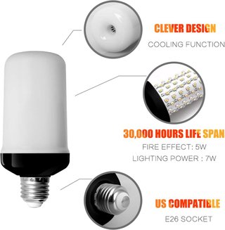 6 X Bombilla LED Fuego StillCool E27 LED E27