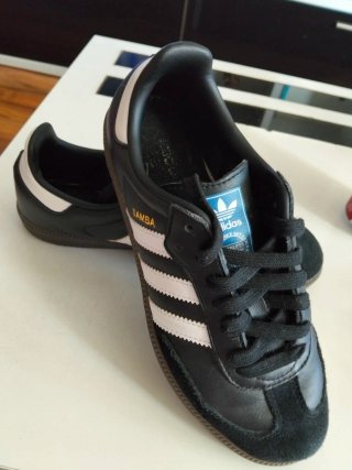Zapatillas Adidas Samba Negras Blancas 36 2/3