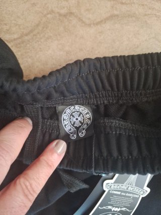 Pantalón Corto estilo Chrome Hearts Negro