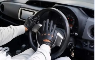 Guantes de cuero finos para moto/coche