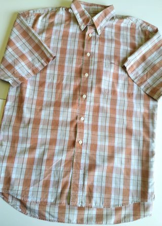 Camisa manga corta Vintage Gendive Cuadros Talla L