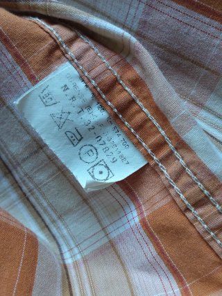 Camisa manga corta Vintage Gendive Cuadros Talla L