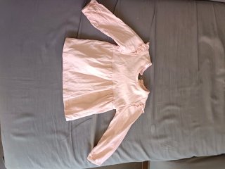 Camiseta manga larga niña rosa