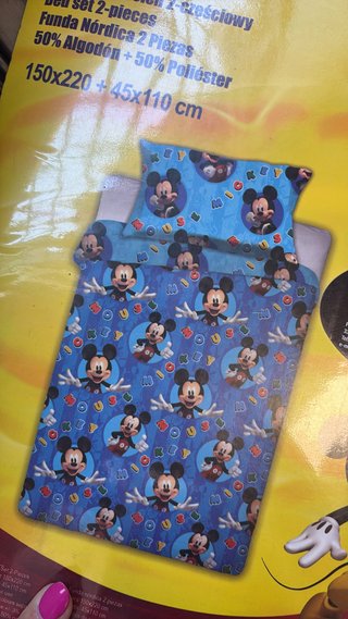 Funda Nórdica Mickey 2 Piezas 150x220