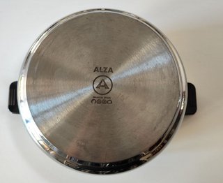 Olla ALZA 25 cm Acero/Aluminio Negra