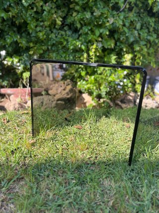 Mesa de centro de cristal ahumado