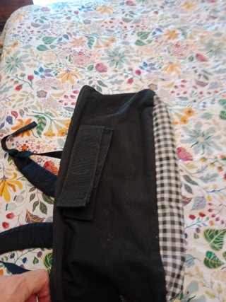 Mochila Kappa Cuadros Blanco y Negro