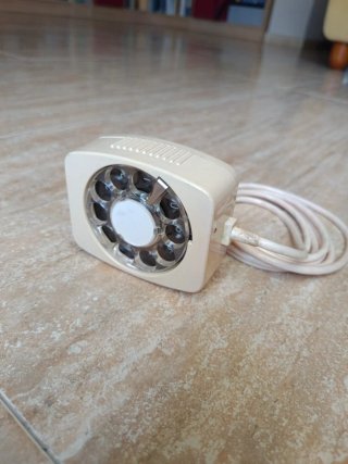 Teléfono Antiguo Disco Marcación Beige