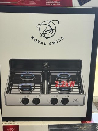 Cocina de gas Royal Swiss 4 fuegos 2.2kW