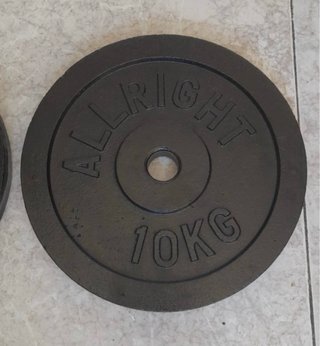2 Discos Pesas Hierro 10kg