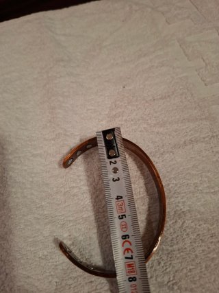 Pulsera esclava cobre diseño celta magnética