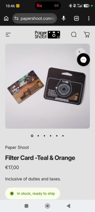 Papershoot Cámara Fotos Digital Vintage
