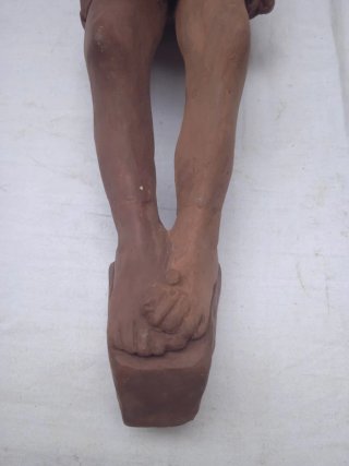 Grande corpo di Gesù Cristo in terra cotta