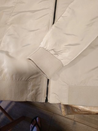 Cazadora bomber beige hombre