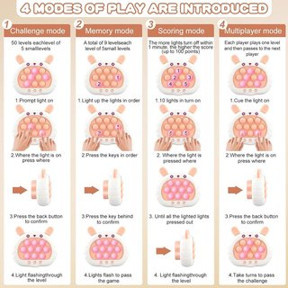 Pop it poppit Electronico Popping It ,anti estres,Puzzle Pop Juego, juguete , rosa, NUEVO