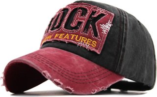 Cappello da baseball Snapback ROCK Uomini Cappelli Lettera Lavato Cotone Uomo NUOVO