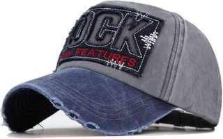 Cappello da baseball Snapback ROCK Uomini Cappelli Lettera Lavato Cotone Uomo NUOVO