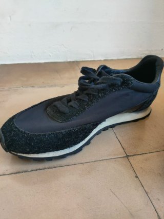 Zapatillas Zara Piel y Tela