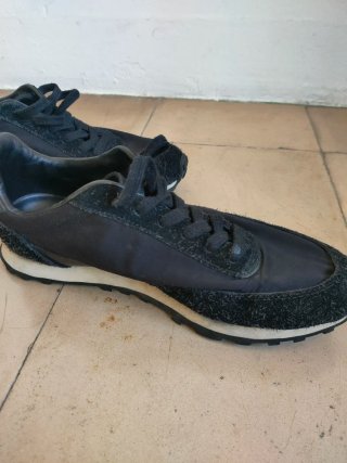 Zapatillas Zara Piel y Tela