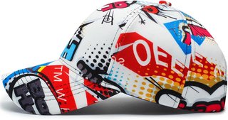 Berretti da uomo e donna con grafica Graffiti Hip Hop in cotone