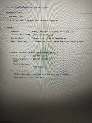 Torre HP ProDesk i5 Negra