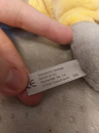 Peluche Diddl grigio Vintage