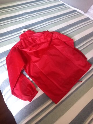 Chubasquero rojo Lotto 11-12 años